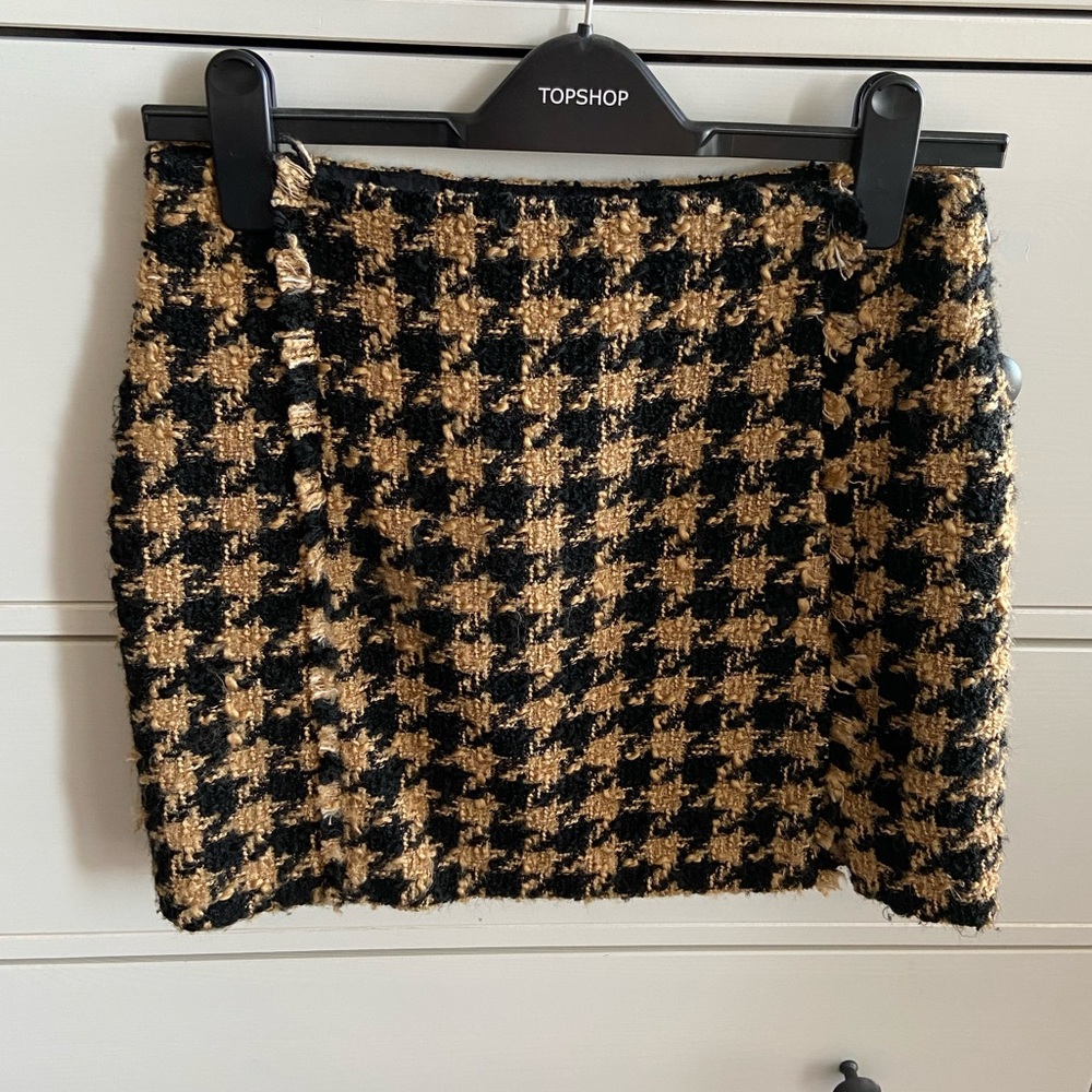 Zara Houndstooth Skirt